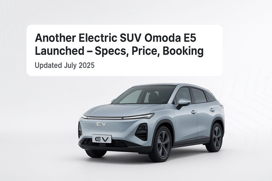 Omoda E5 Electric SUV: Rent in Islamabad, Lahore, Karachi | Updated July 2025