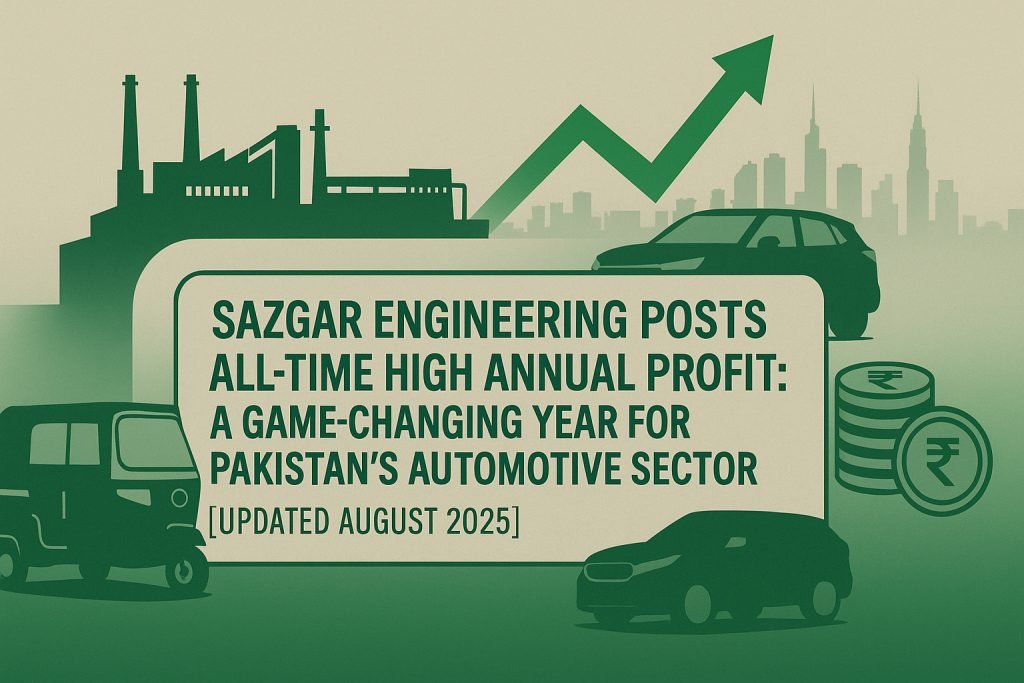 Discover how Sazgar Engineering achieved all-time high annual profit of Rs. 16.3 billion in FY25, driving PSX share price growth. Learn about Haval success & transportation solutions with Al Farooq Rent a Car in Islamabad & Rawalpindi.