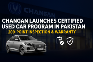 Master Changan Motors introduces the “Changan Certified” Used Car Program across Pakistan with a 209-point inspection, verified service history, warranty, and digital expansion plans.