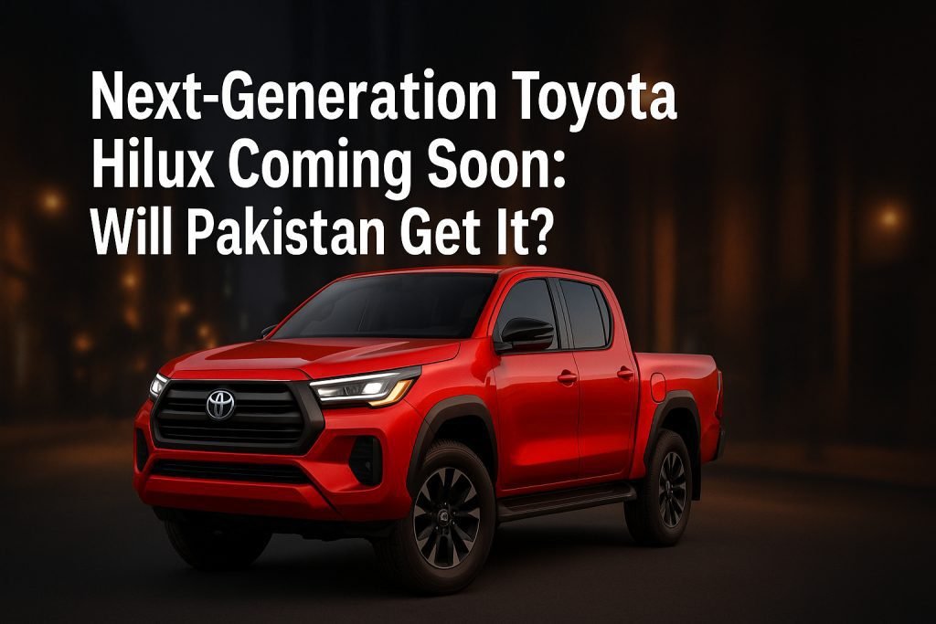 Next-generation Toyota Hilux debuts globally in late 2025 with redesigned interior, hybrid power, and modern features. Pakistan launch timeline remains uncertain as Toyota Indus hasn't confirmed introduction plans for updated Revo model.