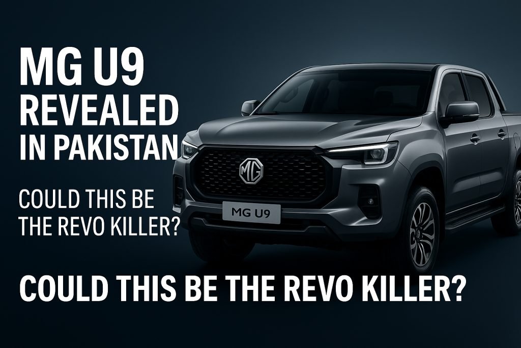 MG U9 arrives in Pakistan with a 2.5L turbo diesel engine, 4×4 drivetrain, advanced features, and ADAS. Full specs and Revo comparison inside.