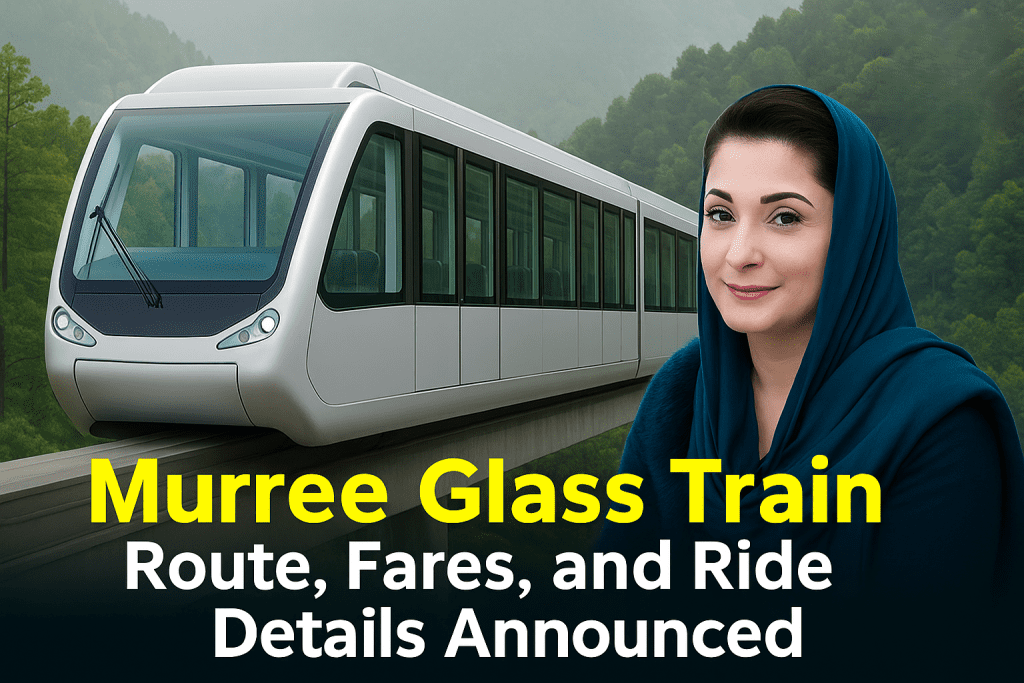 Murree Glass Train route, stations, and fares with a 40-minute ride plan—plus last-mile options like rent a car in Islamabad.