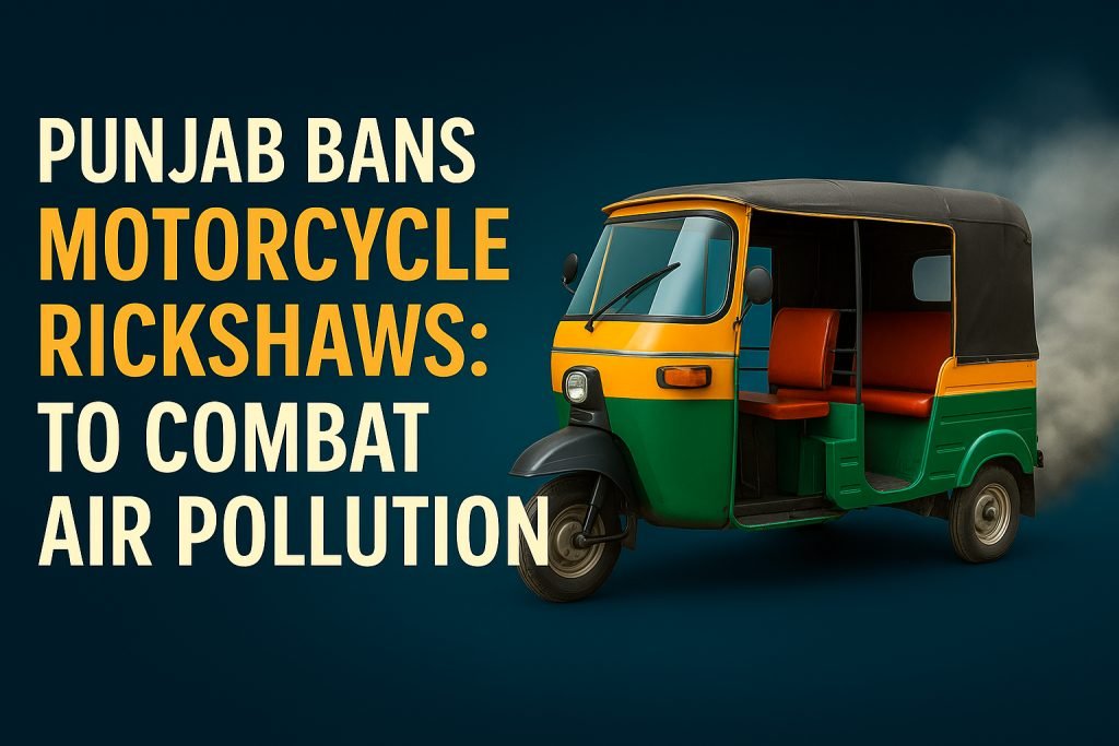 Punjab has banned the production of motorcycle rickshaws as part of a major anti-smog plan. Here’s what the decision means for transport operators and air quality.