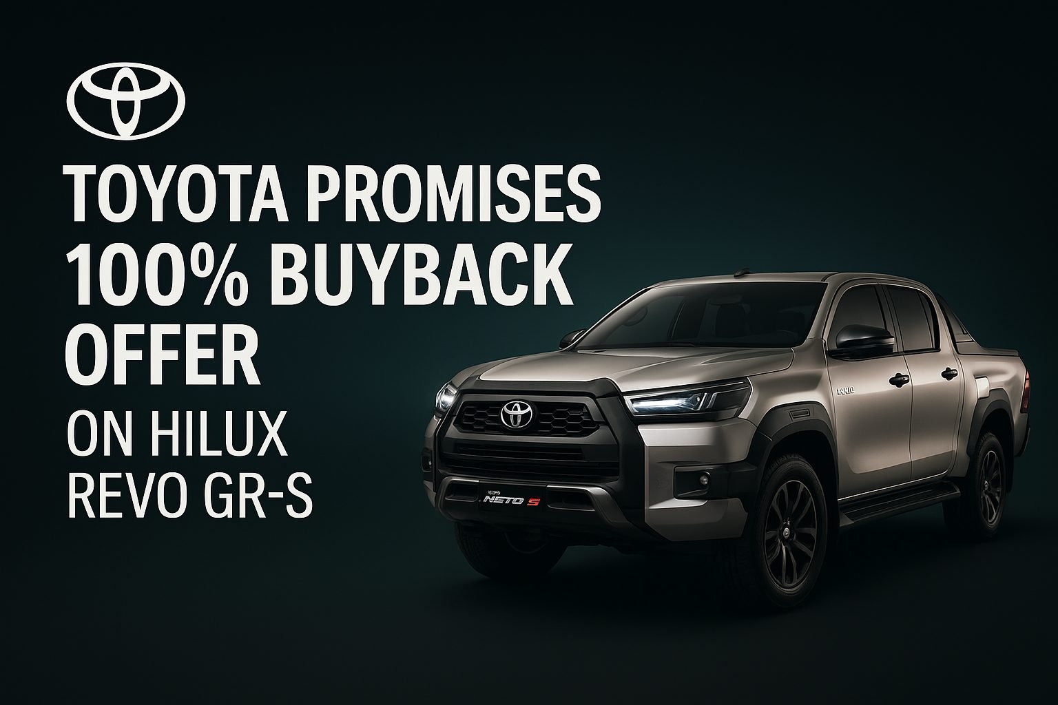 Toyota Hilux Revo GR-S Buyback — 100% Invoice Value Guaranteed