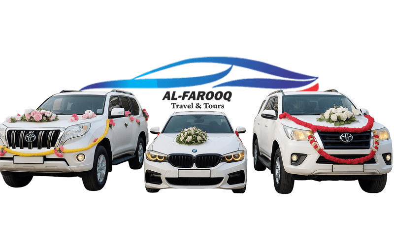 Luxury wedding car rental Pakistan – Land Cruiser V8 bridal car with chauffeur