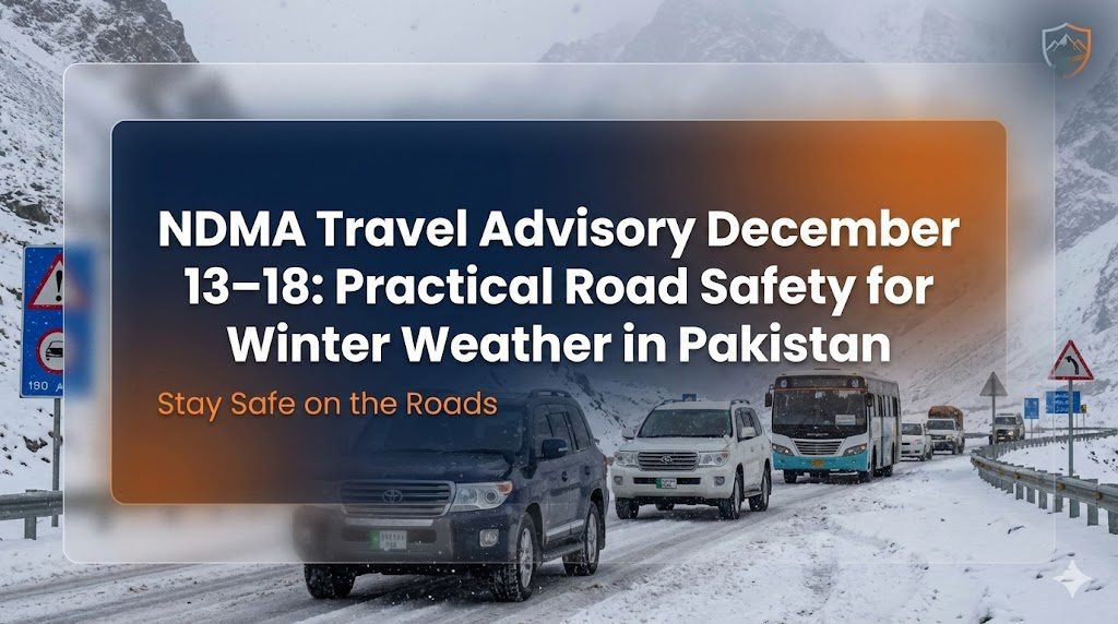 NDMA travel advisory December 13–18 highlights fog, rain, and snowfall risks. Plan safer trips across Islamabad–Rawalpindi and hill routes with practical steps.
