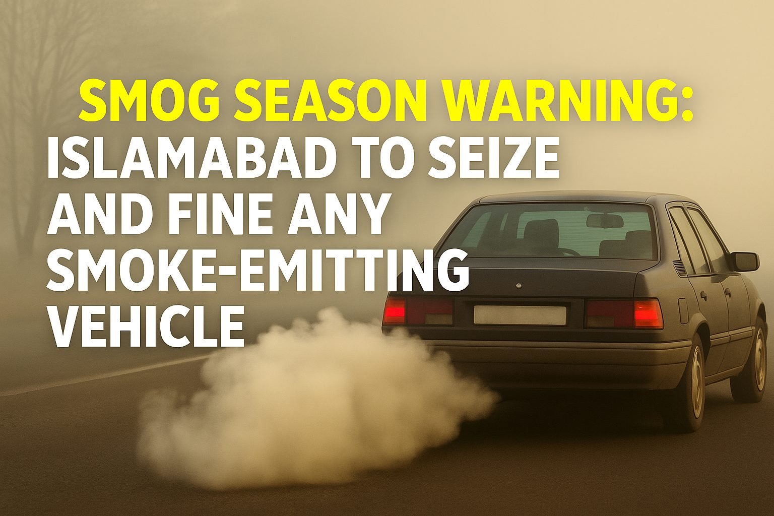 Islamabad’s Pak-EPA launches zero-tolerance checks on smoke-emitting vehicles with fines and confiscation. What drivers and fleets must do now.