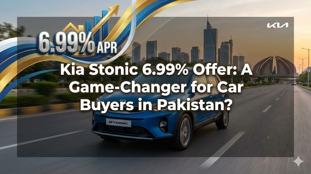 Kia Pakistan teases a massive Kia Stonic 6.99% offer. We analyze the savings, the car's suitability for Islamabad, and whether you should buy or rent.