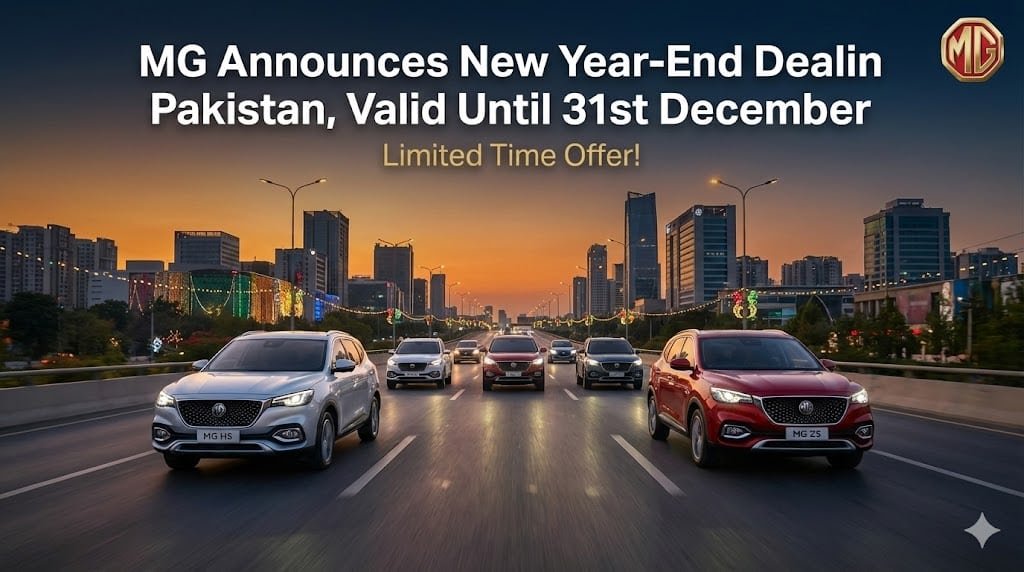 MG New Year-end deal in Pakistan offers limited-time savings on select models until 31st December, reflecting year-end trends in the auto market.