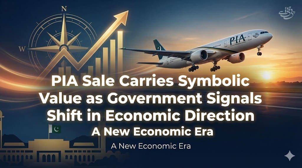 PIA sale symbolic value highlights Pakistan’s move toward reform, investor confidence, and reduced burden from state-owned enterprises.