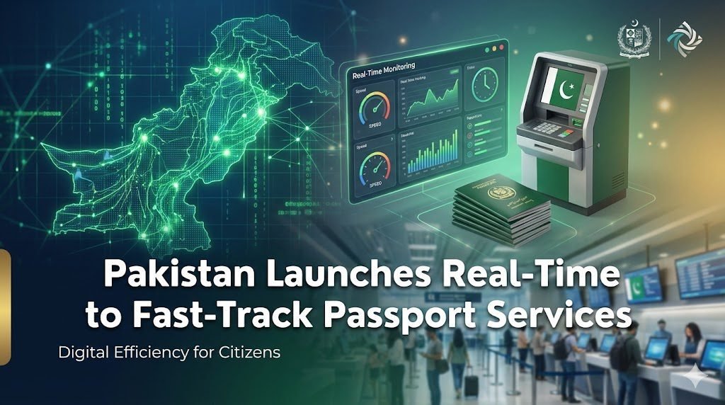 Pakistan launches a real-time passport monitoring system to improve processing speed, transparency, and nationwide service efficiency.