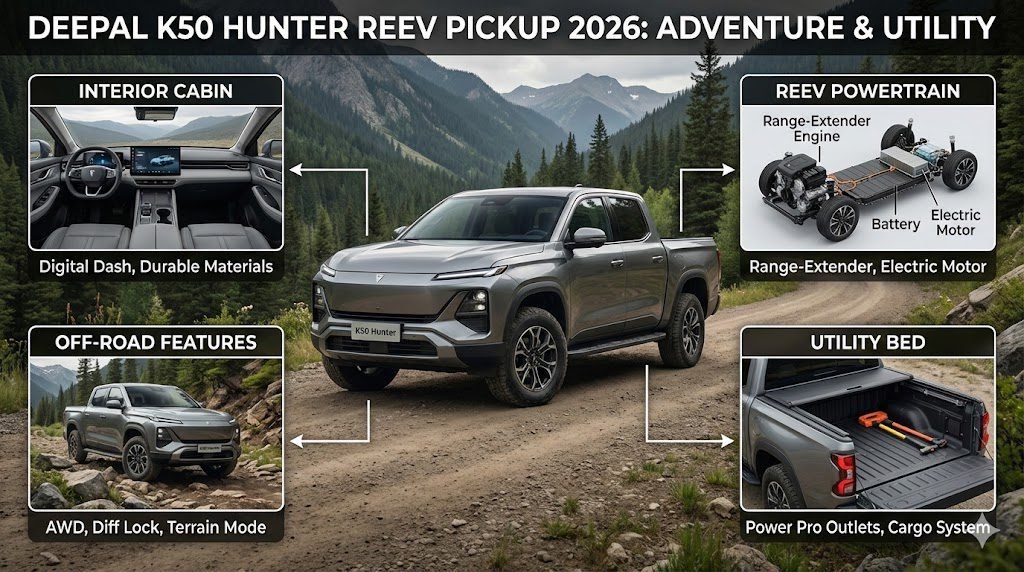 DEEPAL KSO HUNTER REEV PICKUP 2026: ADVENTURE & UTILITY | Al Farooq rent a car