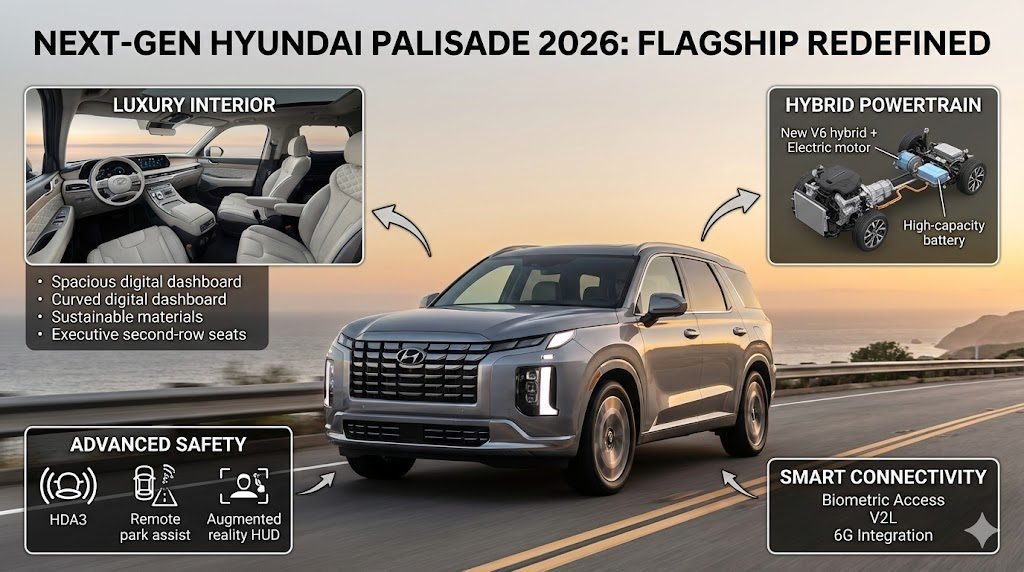NEXT-GEN HYUNDAI PALISADE 2026: FLAGSHIP REDEFINED | Al Farooq rent a car
