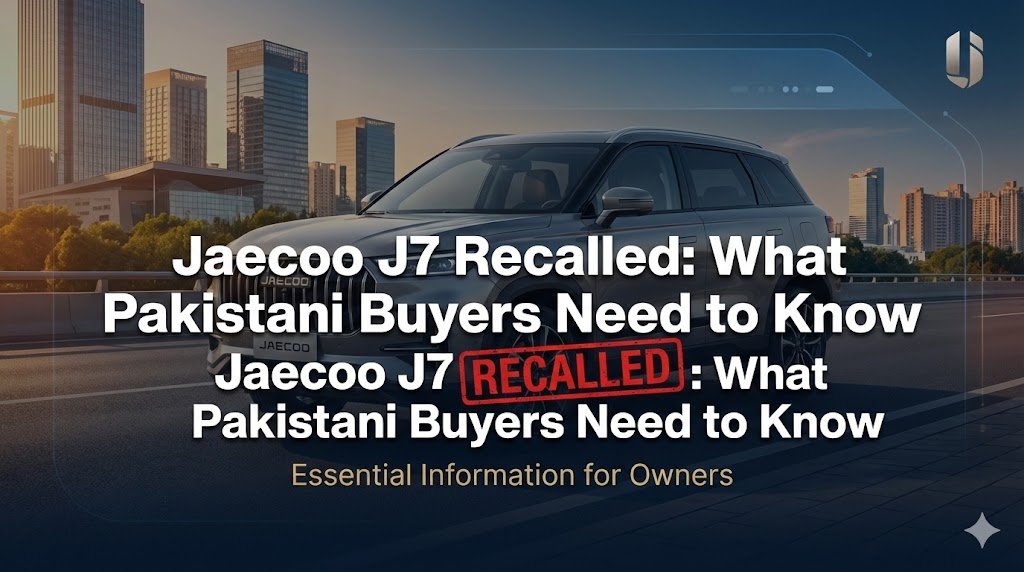 Jaecoo J7 recall explained with expected price in Pakistan, fuel average, seating capacity, interior features, and buyer guidance.