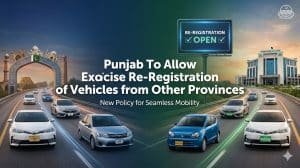 Punjab streamlines vehicle registration process for cars from different provinces.