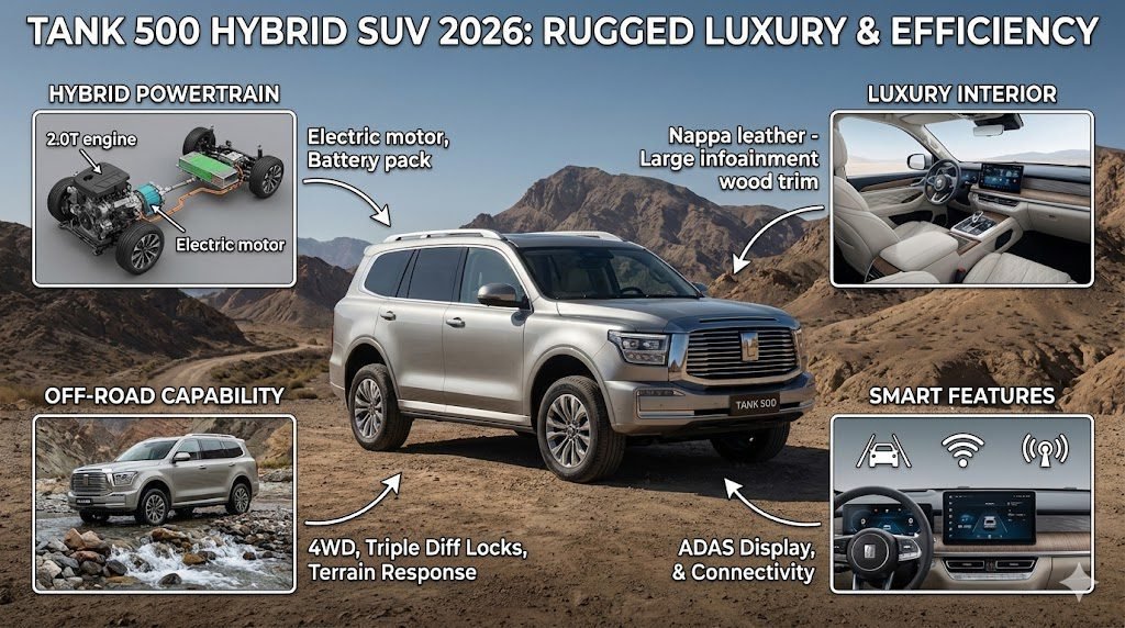 TANK 500 HYBRID SUV 2026 RUGGED LUXURY & EFFICIENCY | Al Farooq rent a car