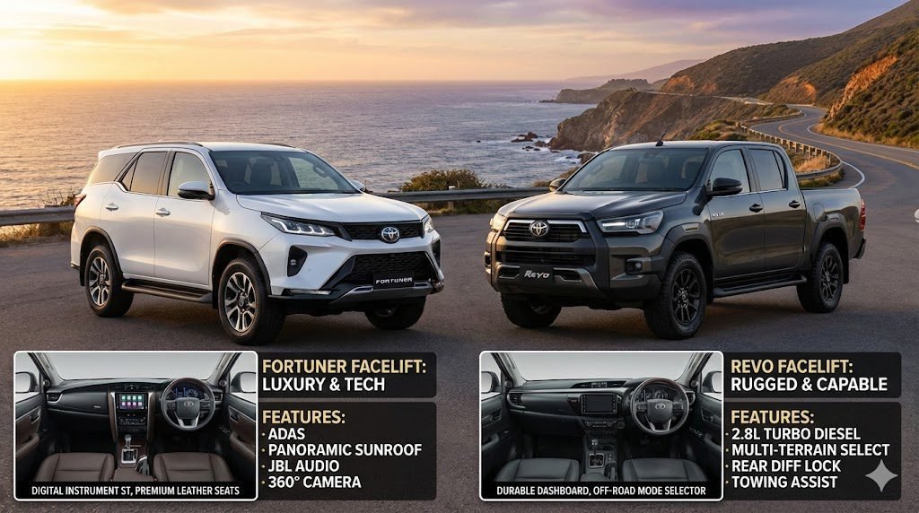 Toyota Fortuner and Revo Facelifts 2026 | Al Farooq rent acar