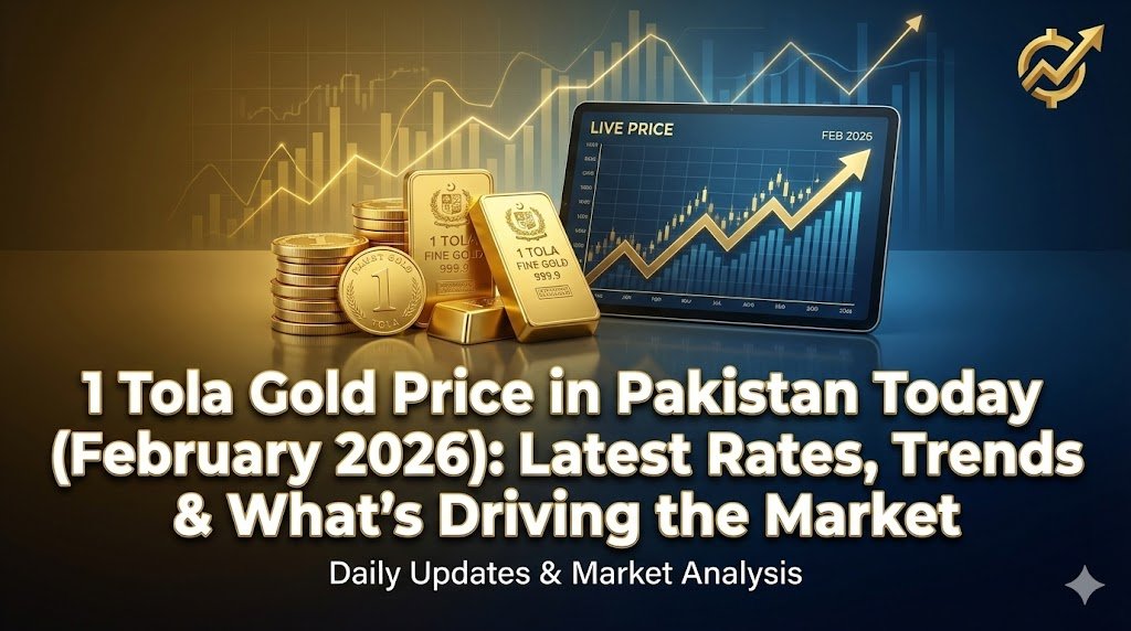Check 1 tola gold price in Pakistan today for February 2026, including silver rates, trends, and factors affecting gold prices nationwide.