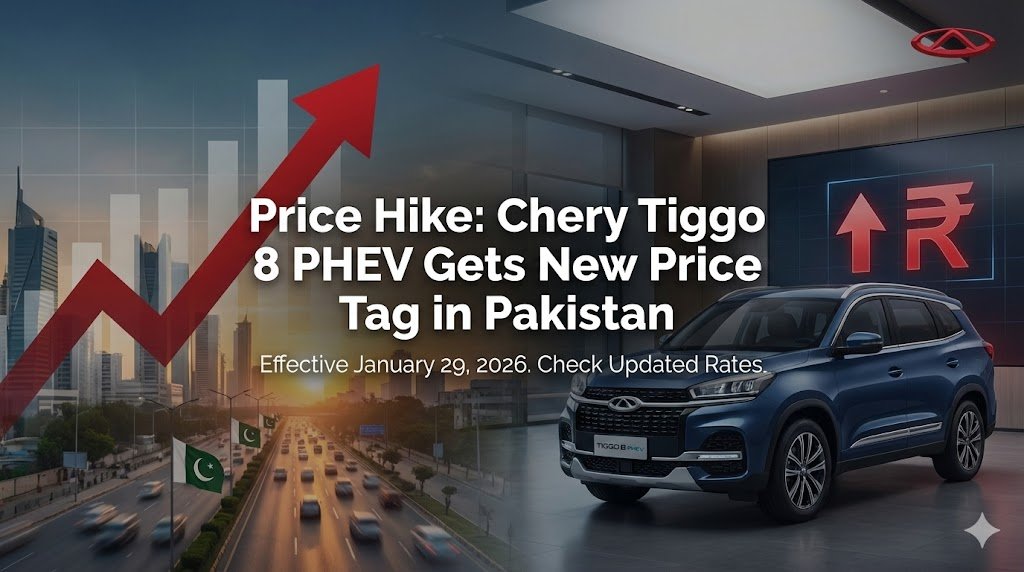 Chery Tiggo 8 PHEV gets a new price in Pakistan. Updated February 2026 pricing, reasons for hike, and buyer impact explained.
