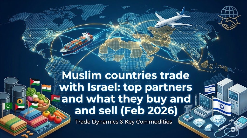 Muslim countries trade with Israel through fuels, metals, chemicals, and diamonds