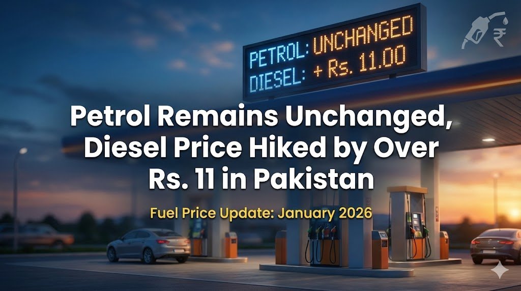 Petrol remains unchanged diesel price hiked by over Rs 11 in Pakistan