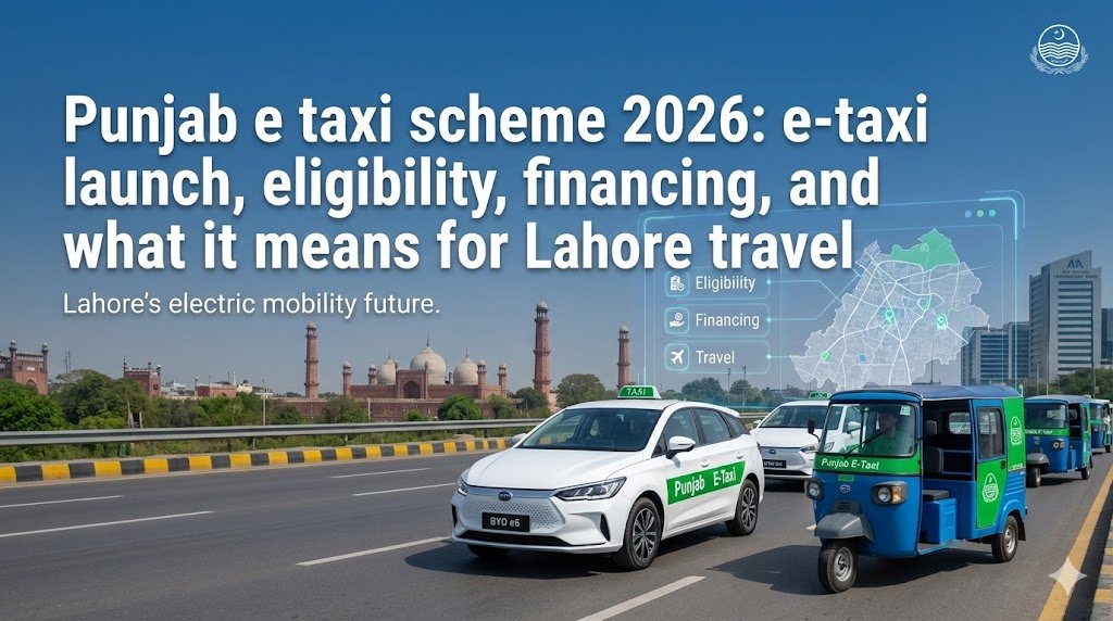 Punjab e taxi scheme 2026 covers electric taxis, financing setup, and who should apply in Lahore and Punjab, with practical planning steps.