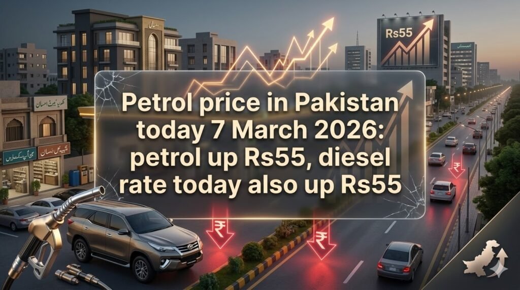 Petrol price in Pakistan today 7 March 2026 is Rs321.17/L and diesel Rs335.86/L. Budget trip costs, commuter impact, and fuel shortage rumors.