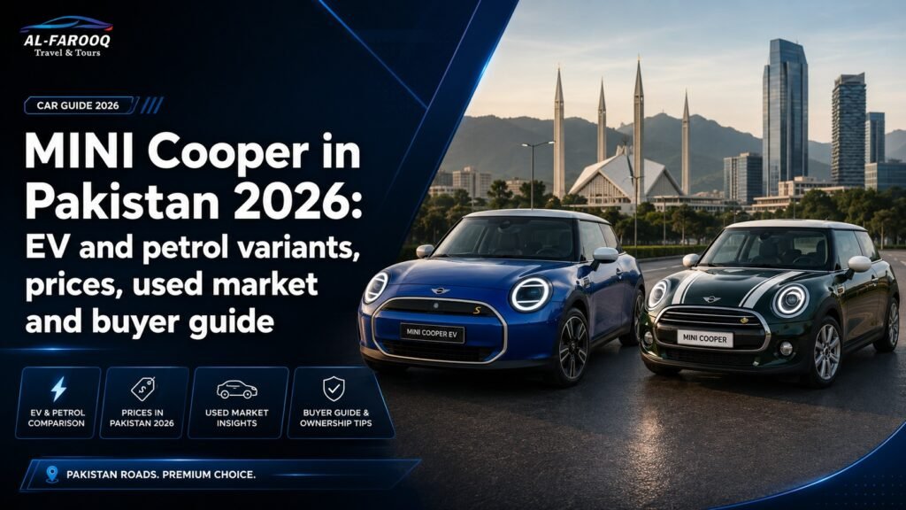 MINI Cooper in Pakistan 2026 price guide with EV and petrol variants, used MINI Cooper buying checklist, specs, range and buyer advice.