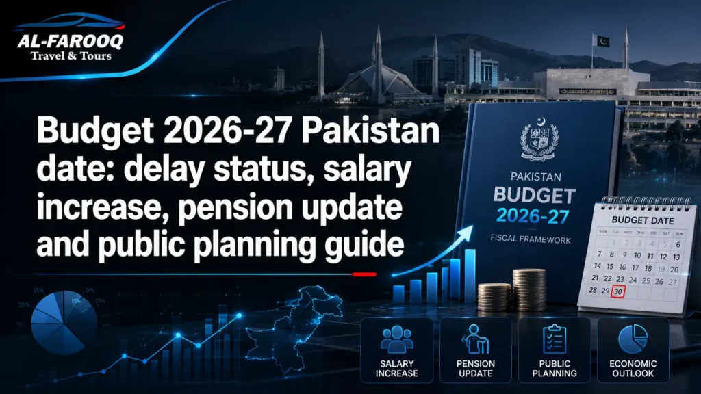 Budget 2026-27 Pakistan date update with salary increase, pension relief, official status, PDF warning and employee planning guide.