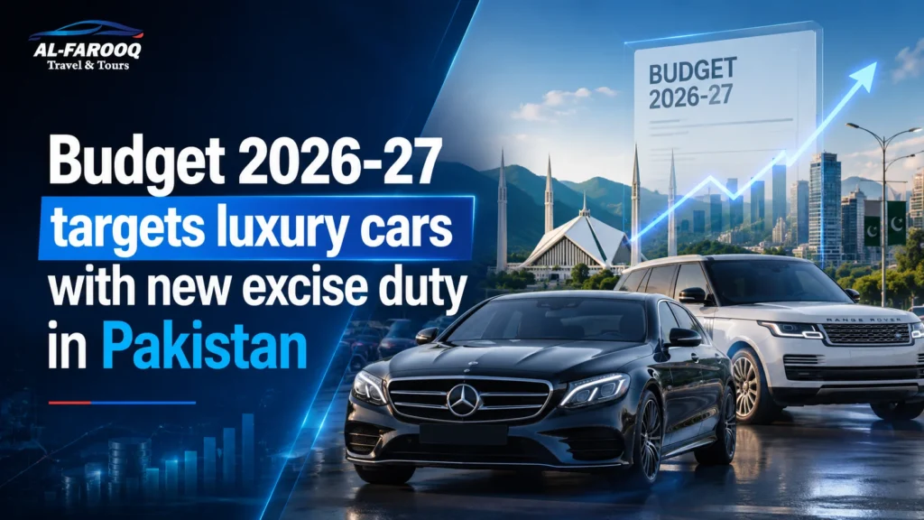 Budget 2026-27 targets luxury cars with new excise duty in Pakistan. Read proposed 40%, 41%, luxury EV duty and buyer price impact.