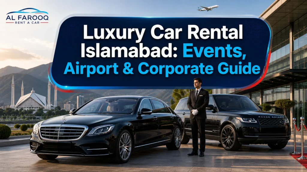 Luxury car rental in Islamabad for airport and corporate events