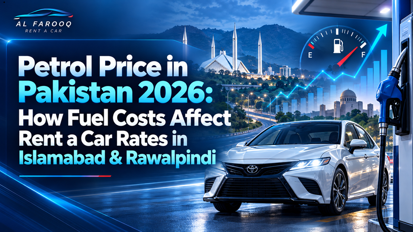 Petrol price in Pakistan impact on rent a car rates in Islamabad